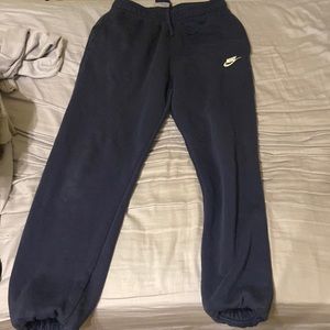 Blue Nike joggers